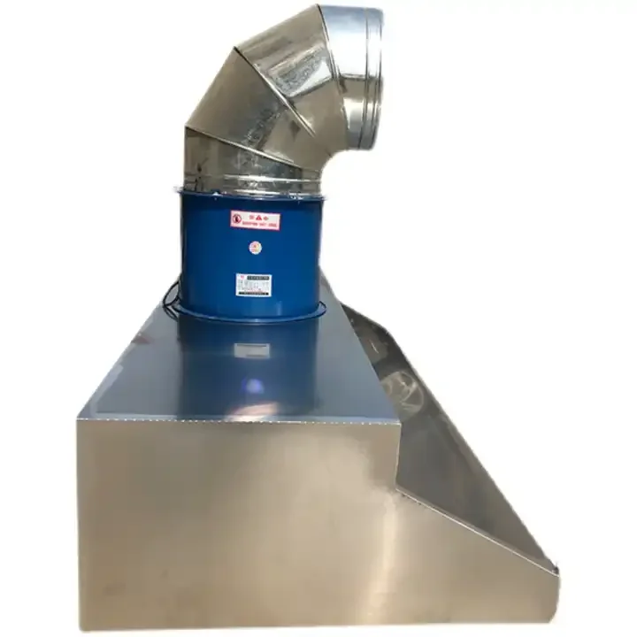 OEM stainless steel products commercial kitchen vent hoods case Hotel Exhaust Range Hood with SS Filters Metal fabrication