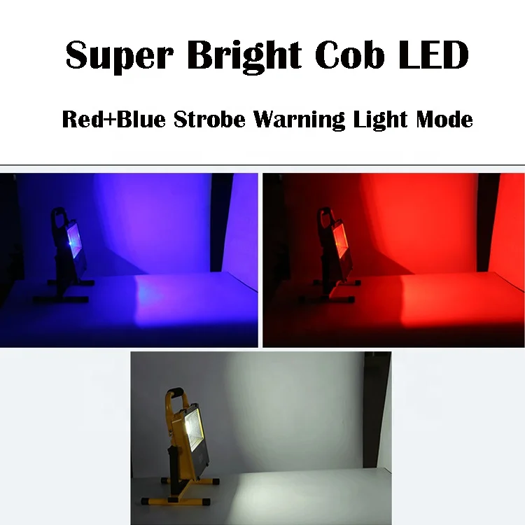 Super Bright Outdoor Patio Yard Garden Work Security Lights Waterproof Outside Floodlight White RGB 100W LED Flood Light