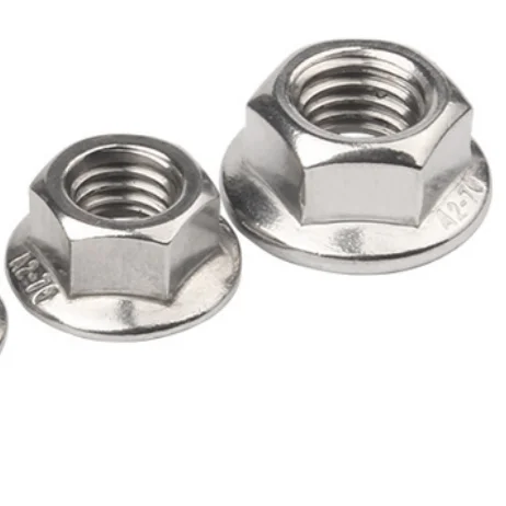 Fasteners supplier stainless steel  3/8-16 nylon insert hexagon flange nut m4 m8 m10