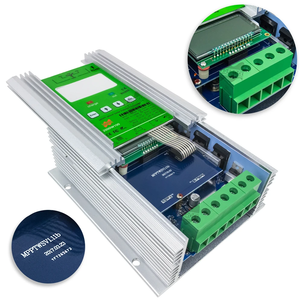 600W 12V Mars Rock Wind Turbine Controller Manufacturer Direct Sales MPPT Solar Charge Controller
