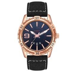 Amber Time Cow Leather Band Men Watch 2020 Fashion 3 Atm Luxury Custom Men Watch Wristwatches