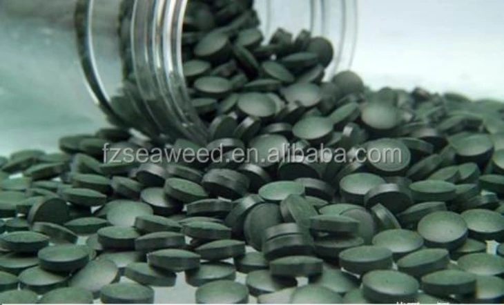 Natural seaweed spirulina farming base Fujian Origin organic Spirulina Tablet