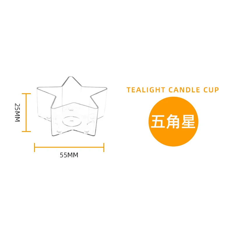 PC Clear Round Plastic Tealight Cups Polycarbonate Candle Holder High Quality Candle Cup for Candle Making