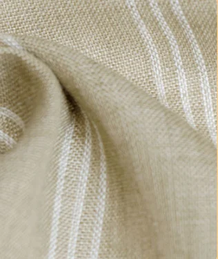 4832 High Quality Woven Color Spinning Linen Sample 100%Linen Striped Fabric For Clothing Shirt