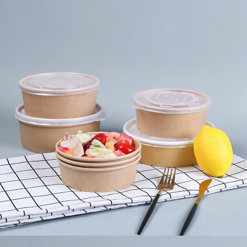 Disposable ready to ship takeout food grade water oil proof food box with logo