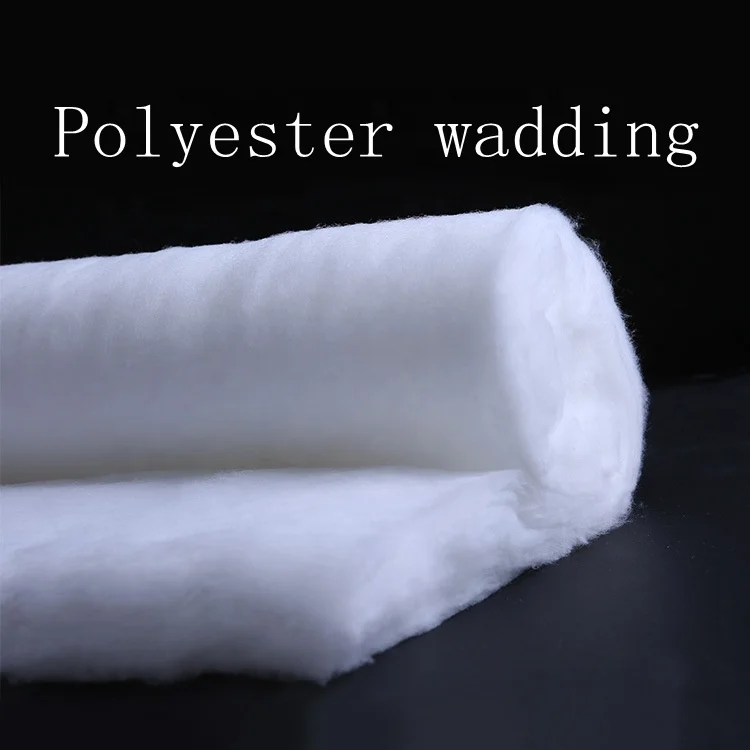 Customize Thickness Washable Polyester Cotton Batting Wadding Dress