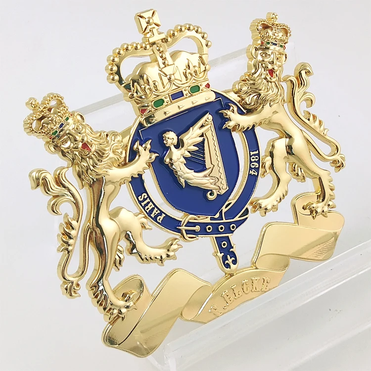 Hot sales Manufacturing Custom metal logo lapel pin badge machine car badge Sticker emblem badge