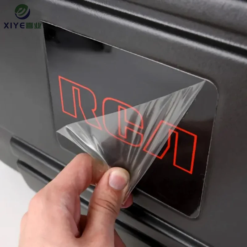 wholesale transparent easy to tear self adhesive plastic film for ABS plastic products
