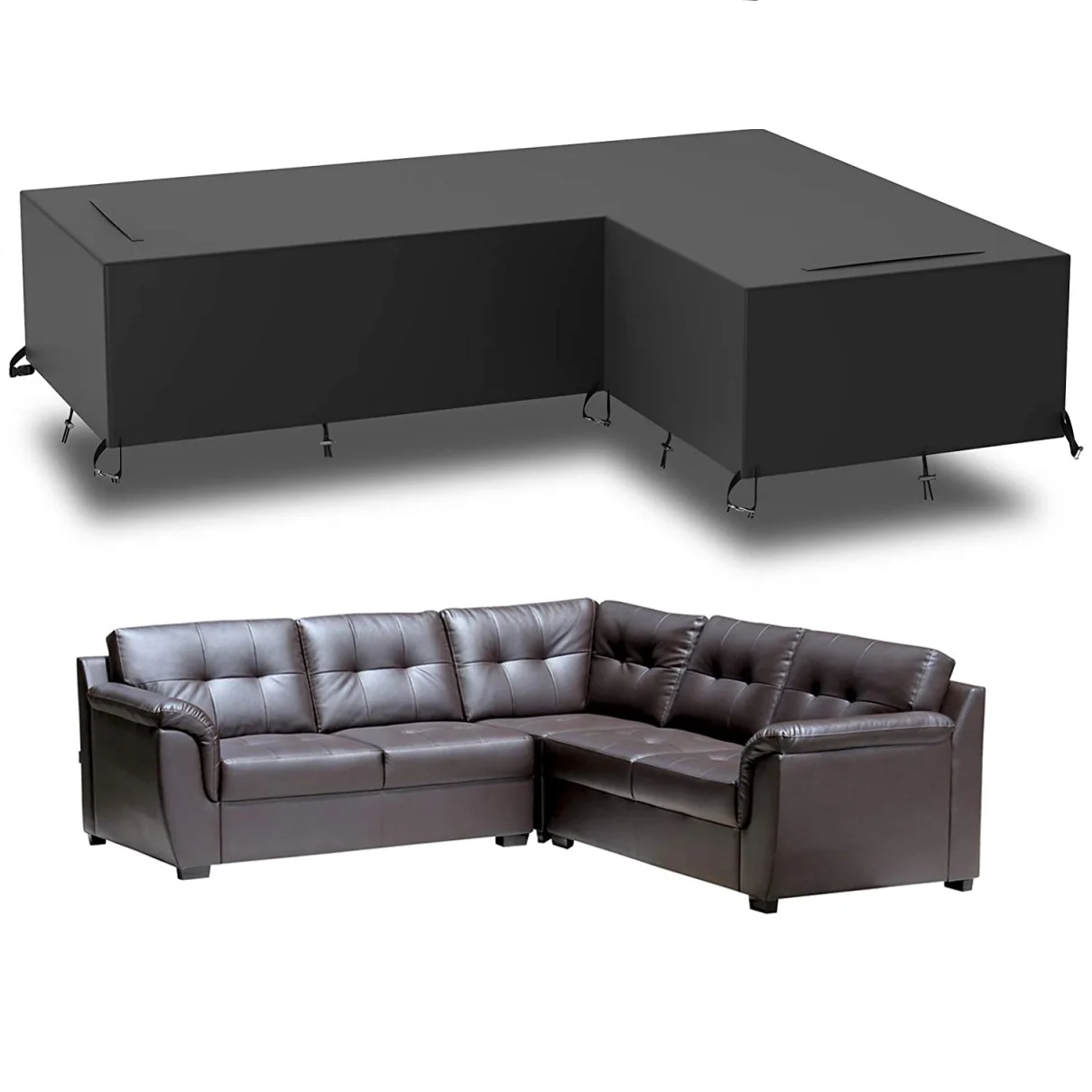 
Garden Patio Sofa Cover Furniture Couch Cover 600D Waterproof Dustproof Corner Sofa or Mall Protector with Storage Bag wholesale 