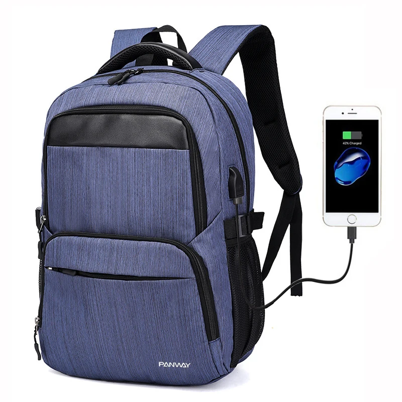 USB charger backpack anti theft Waterproof Shockproof Leisure Notebook Business school Laptop with USB