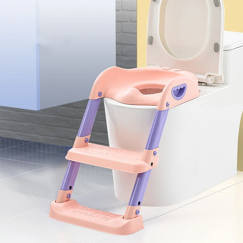 China Supplier Kids Toilet Trainer Potty Training Toilet Seat Ladder For Toddlers