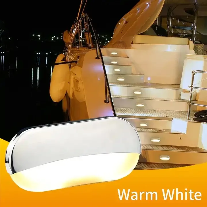 12V DC 1W  Waterproof Marine Boat LED Courtesy Light Multi Models LED Step Lights for Boat RV Cars