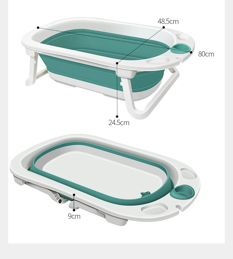 wholesale New Design Foldable Space Saving Plastic Baby Bath Basin Baby Bath Tub