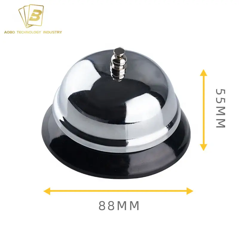 High Quality Game Accessories Smooth Thicken Glossy Stainless Steel Reminder Casino Bell