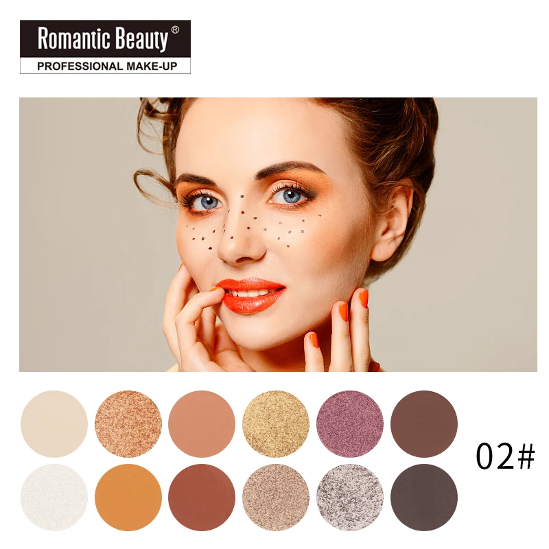 Vegan Makeup Glitter Eyeshadow Brush Palette 12 Ultramo Eyeshadow Palette