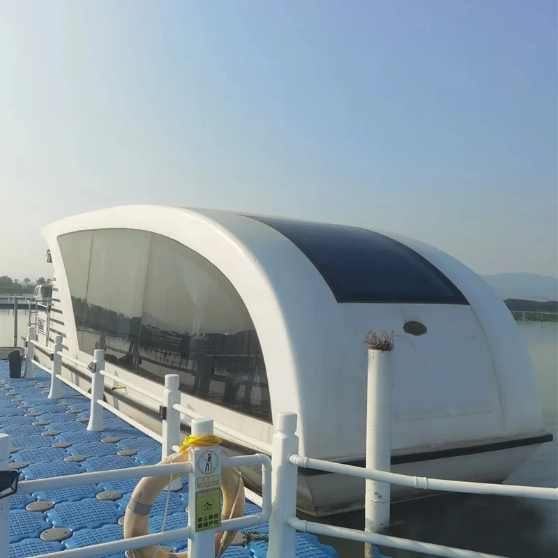 Pontoon House Boat Floating Houseboat Water Hotel Restaurant Luxury Floating House Boat