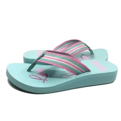 Factory direct sales high quality sandal new design navy eva high heel slippers flipflops women