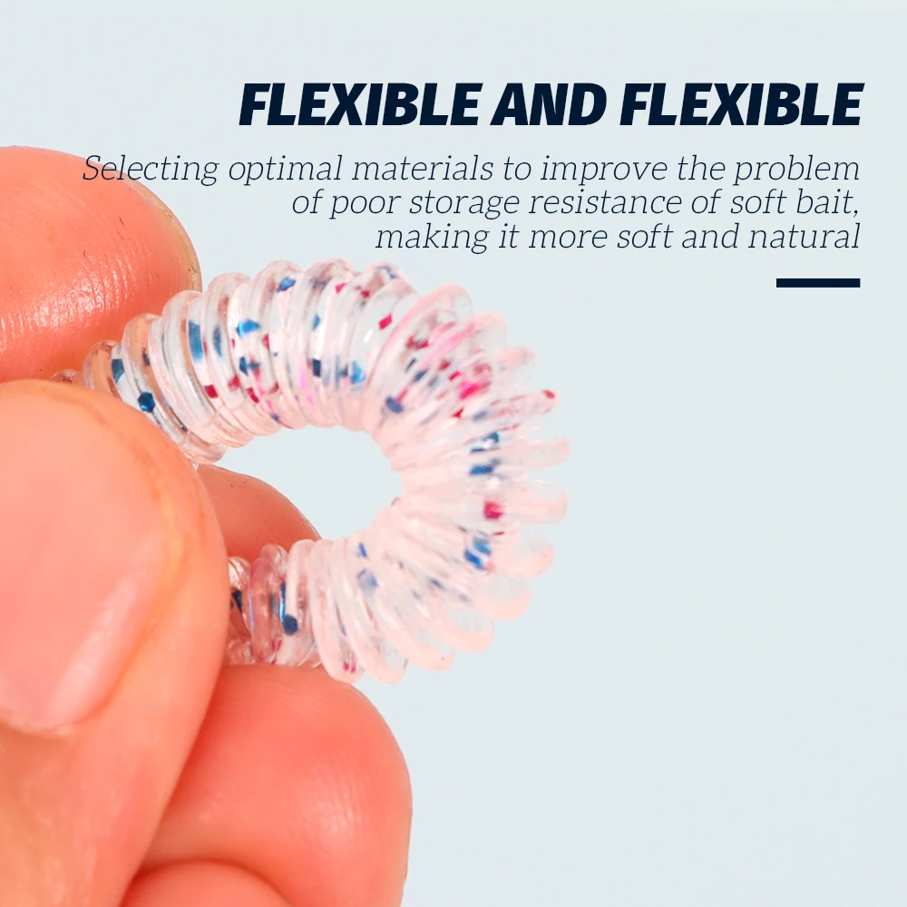 Tolure 20pcs/bag fishing worm soft plastic 6.2cm 1.2g shad bait artificial soft worm fishing lures