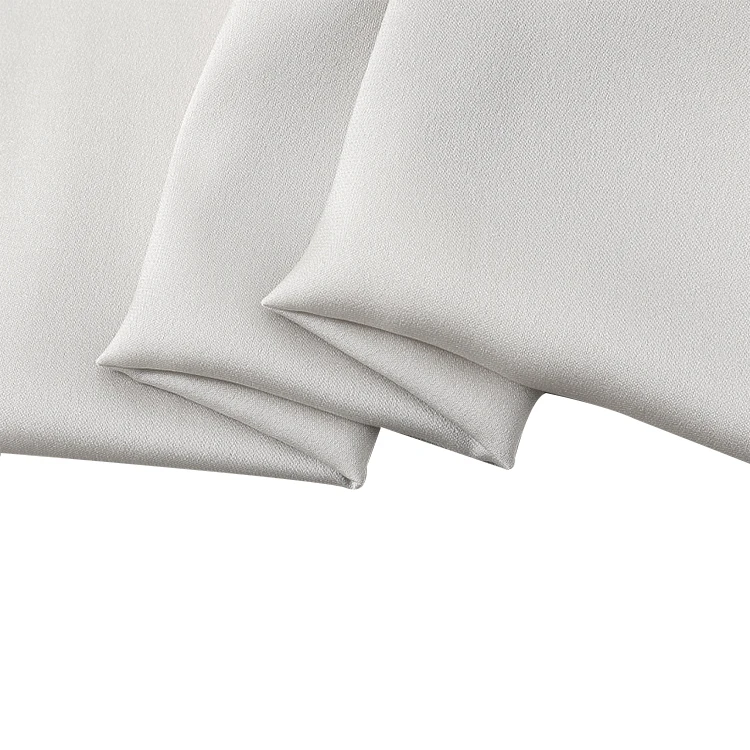 ivory white silk 19mm silk stretch double georgette 140cm width  No.26 natural white color