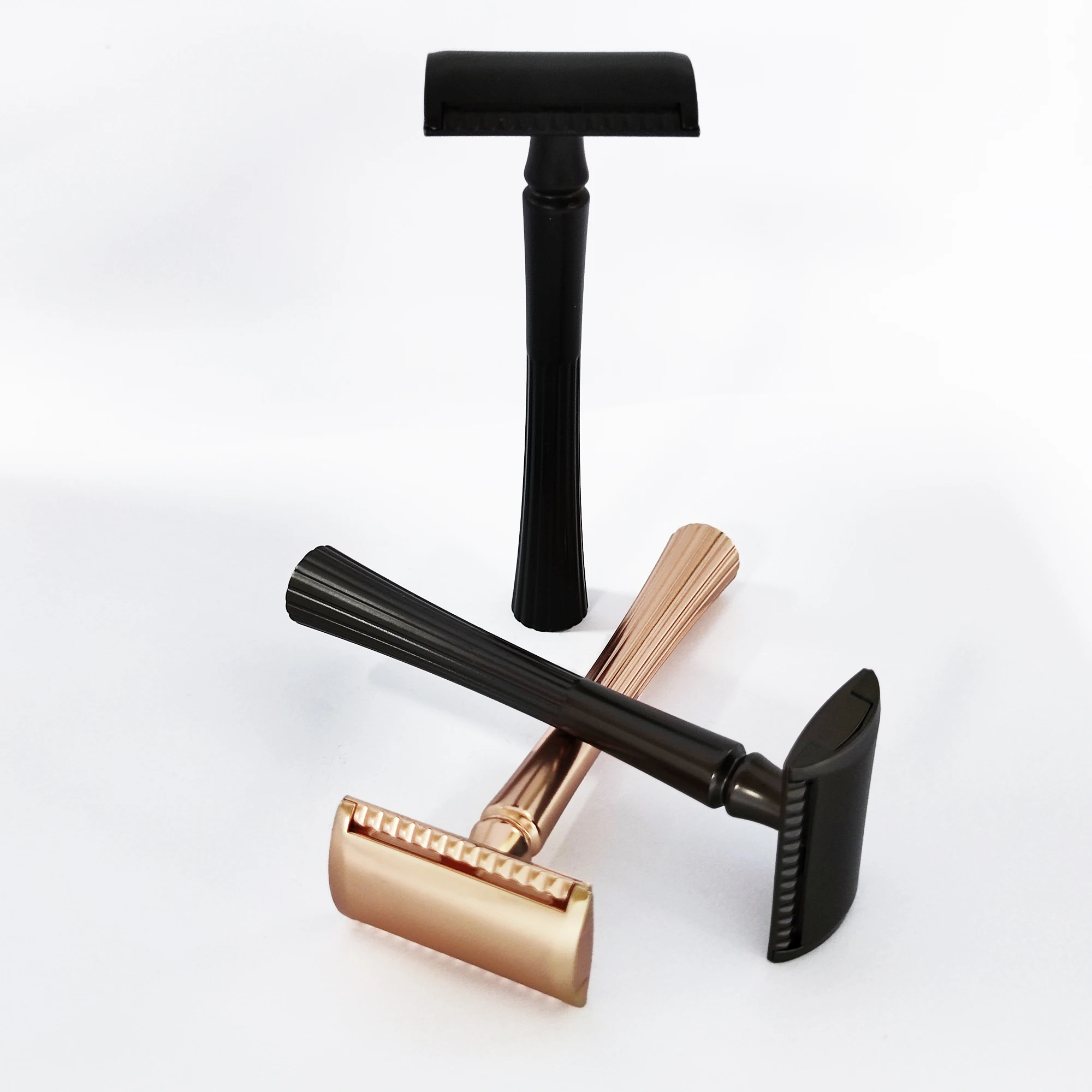 High quality custom zinc alloy double edge blade metal safety shaving razor