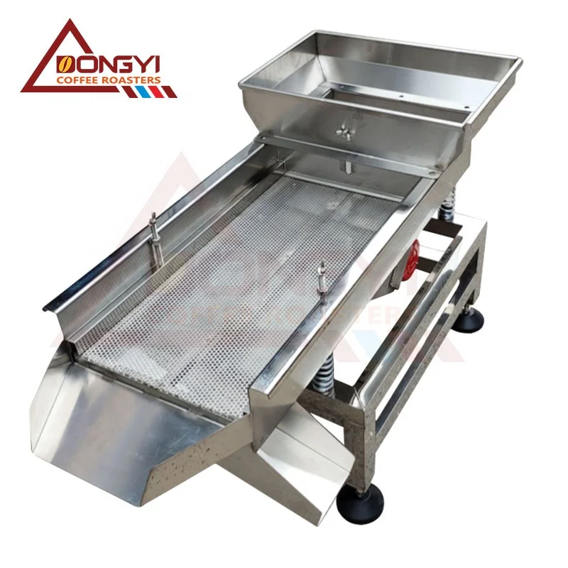 Corn Peanut Linear Vibrating Screen Stainless Steel Customized Powder Granule Sieving Machine