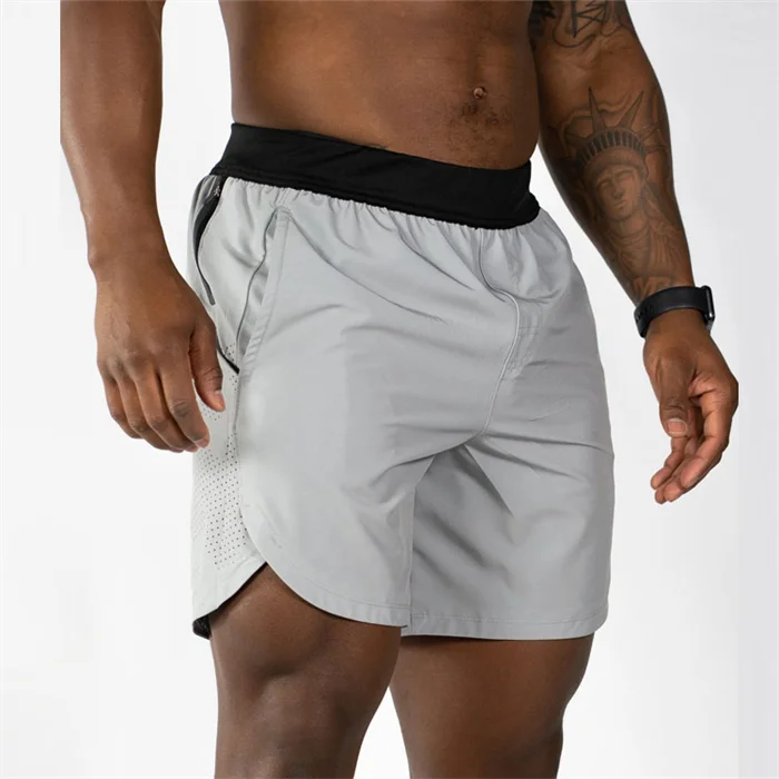Men Sportswear Workout Gym Shorts Woven Light Weight Breathable Men Running Athletic Shorts