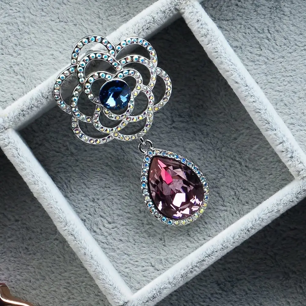 24 Grid Grey Stackable jewellery Organiser Box Velvet jewelry display trays