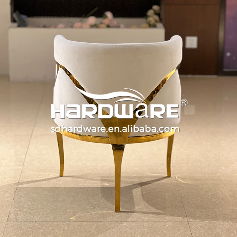 Wedding Rental Reception Stainless Steel Dining Single Royal Throne Chair