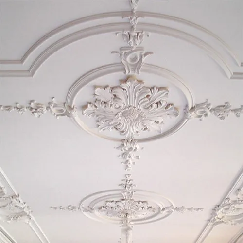 For living room gypsum plaster decorative molding ceiling centre ceiling rose