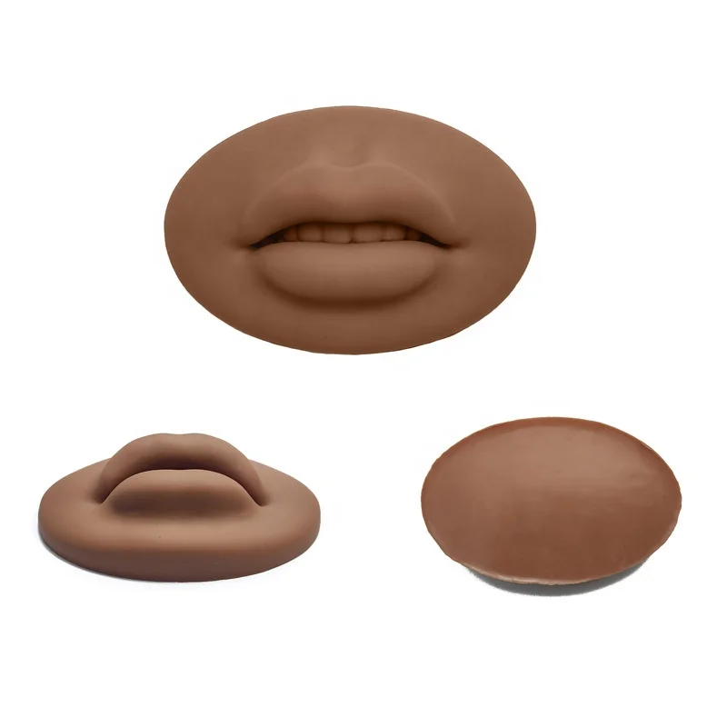 Wholesale at Factory Price  Permanent Make up Silicone Tattoo Mannequin Lips Practice Skin