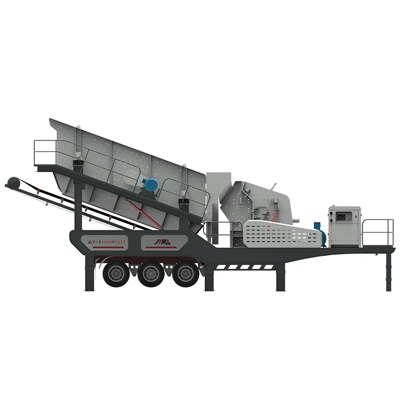 Remote control and automated unmanned mobile rock crusher achieved through the Internet of Things