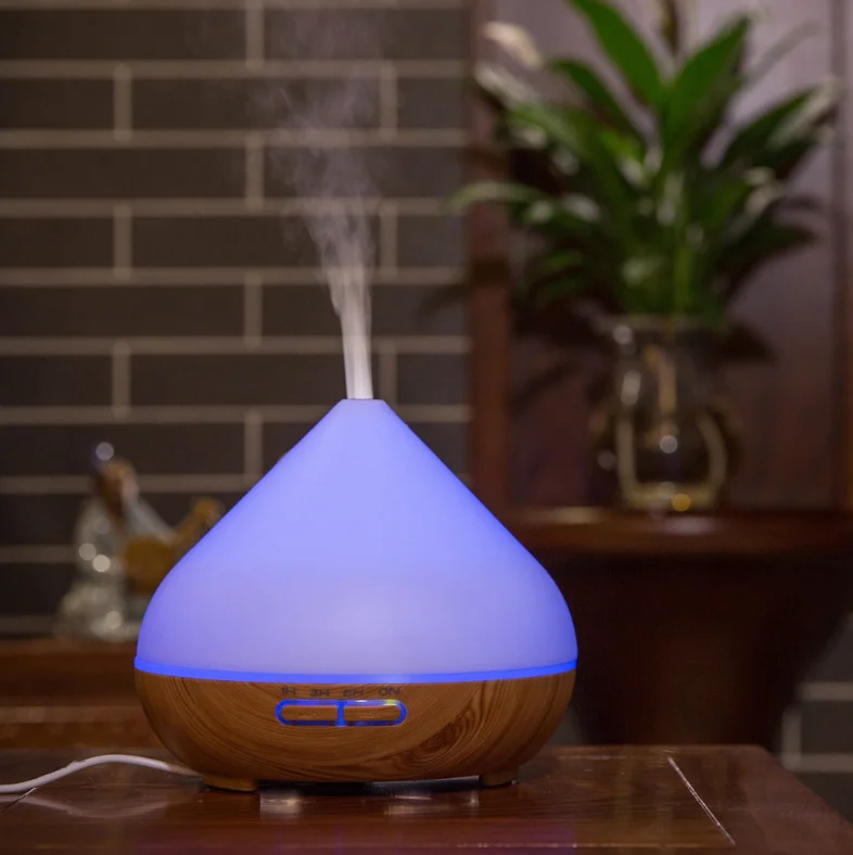 China Factory Seller Home Decorative Fragrance Humidifier Noiseless Wood Grain Portable Ultrasonic Aroma Defuser With CE ROHS