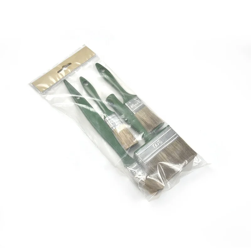 4PCS block Flat brush set with PP bag