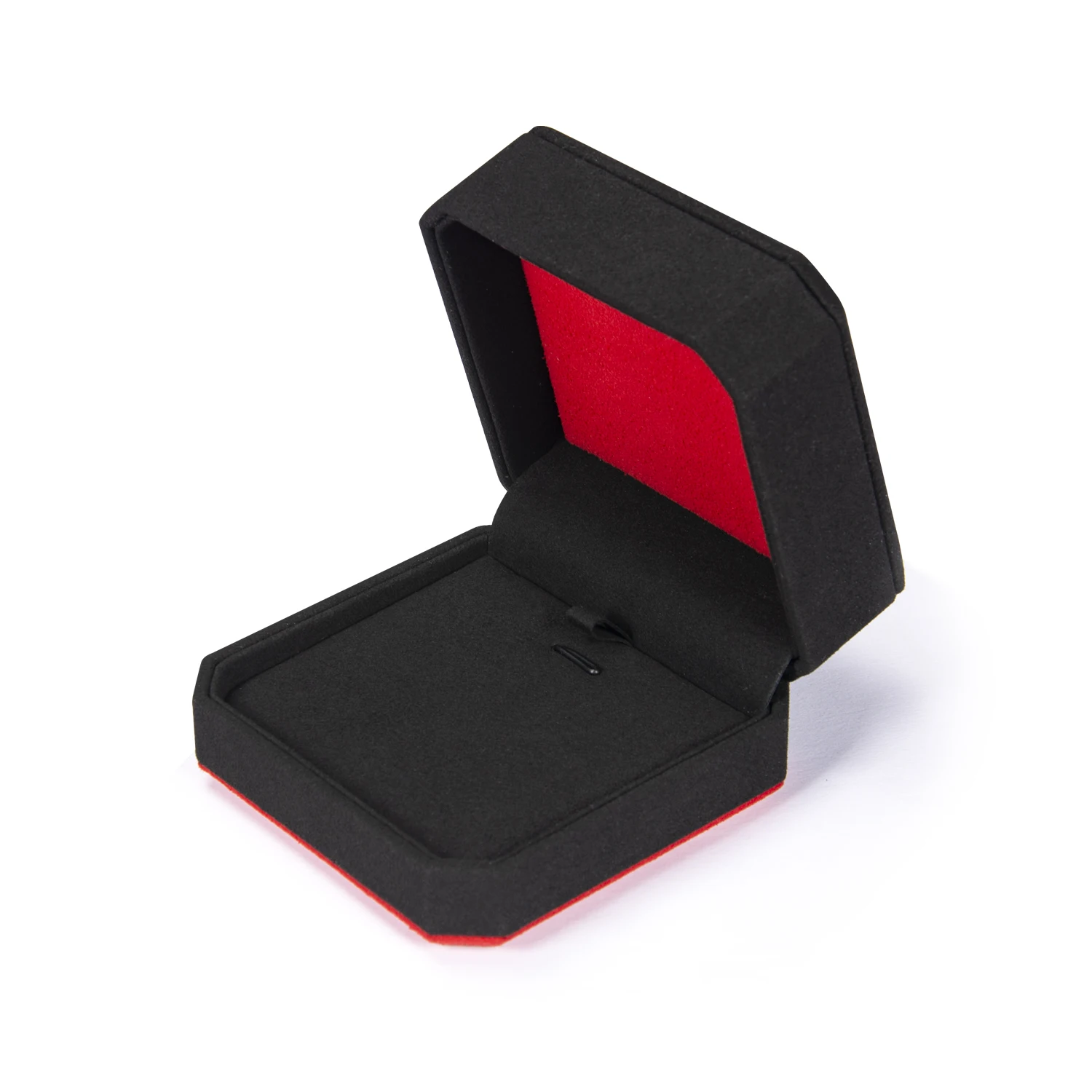 Wholesale Custom Luxury Large Necklace Ring Bracelet Earring Boxes Simple Square Pattern Plastic Fabric Jewelry Boxes Hot Sale