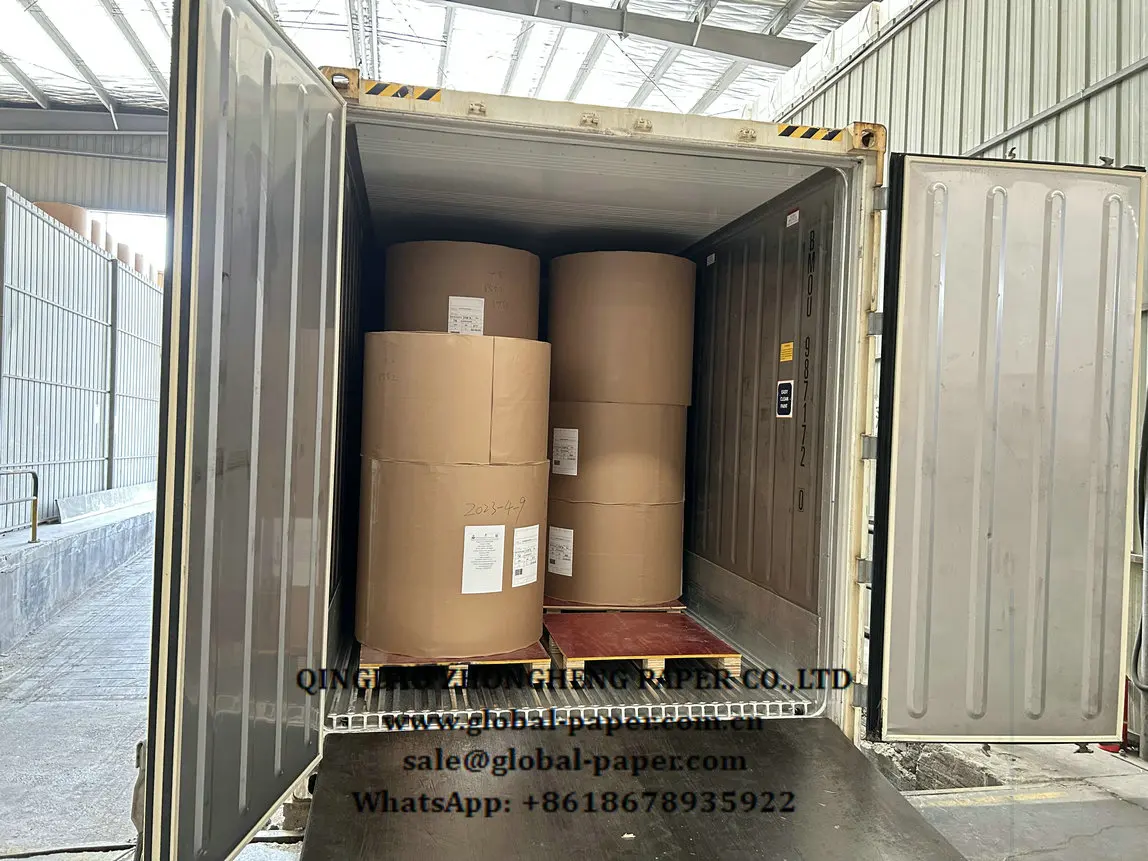 Reel size offset paper - bond paper loading container