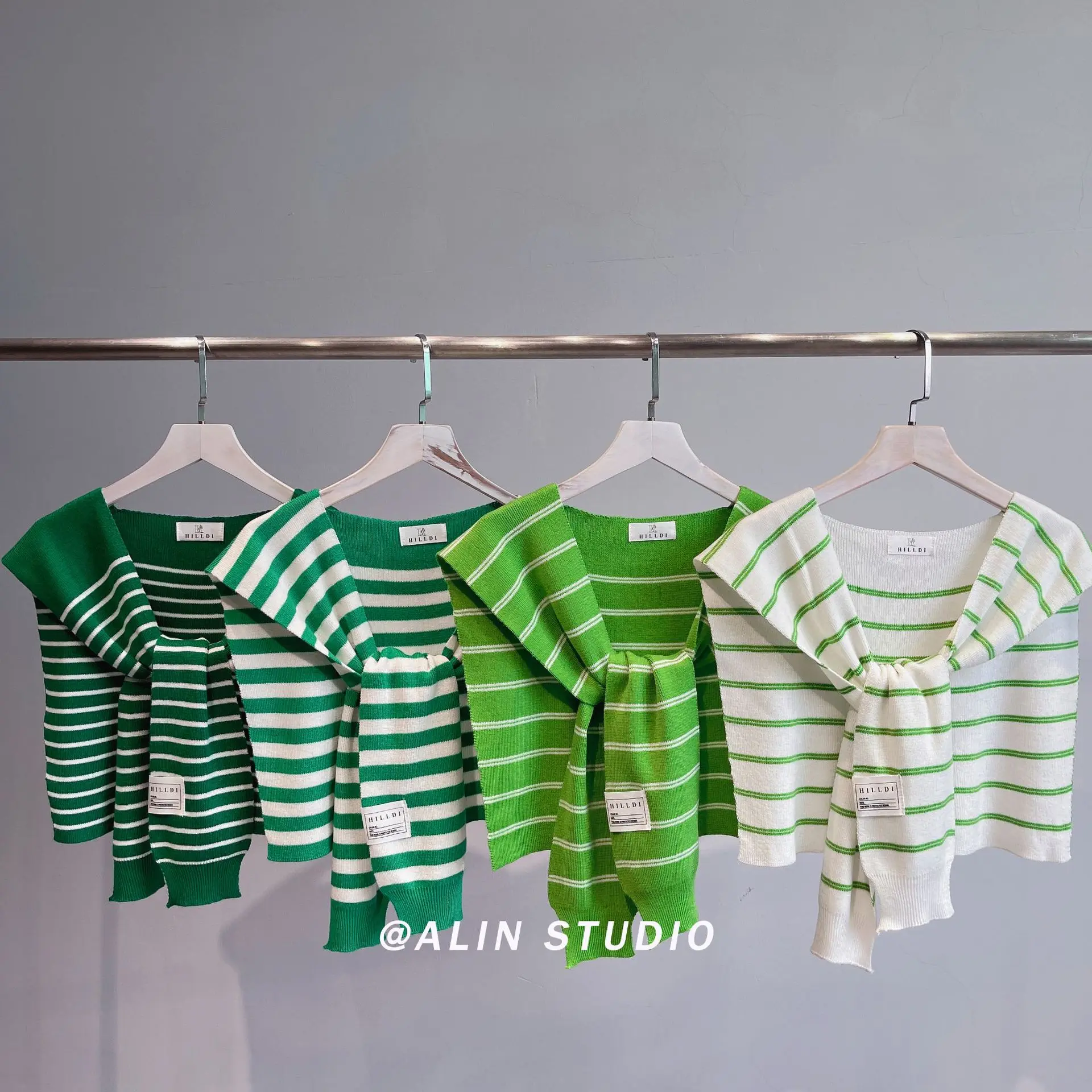 Korean Summer Air Conditioning  Collar Neck Guard Scarf Female Knit Thin Autumn Knotted Cape Sunscreen Shawl For Women