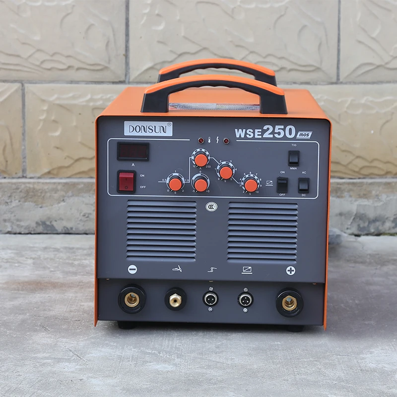 
TIG 250 ACDC, DONSUN WSE 250 inverter Welding machine AC DC Pulse High frequency welder with MOSFET technology 