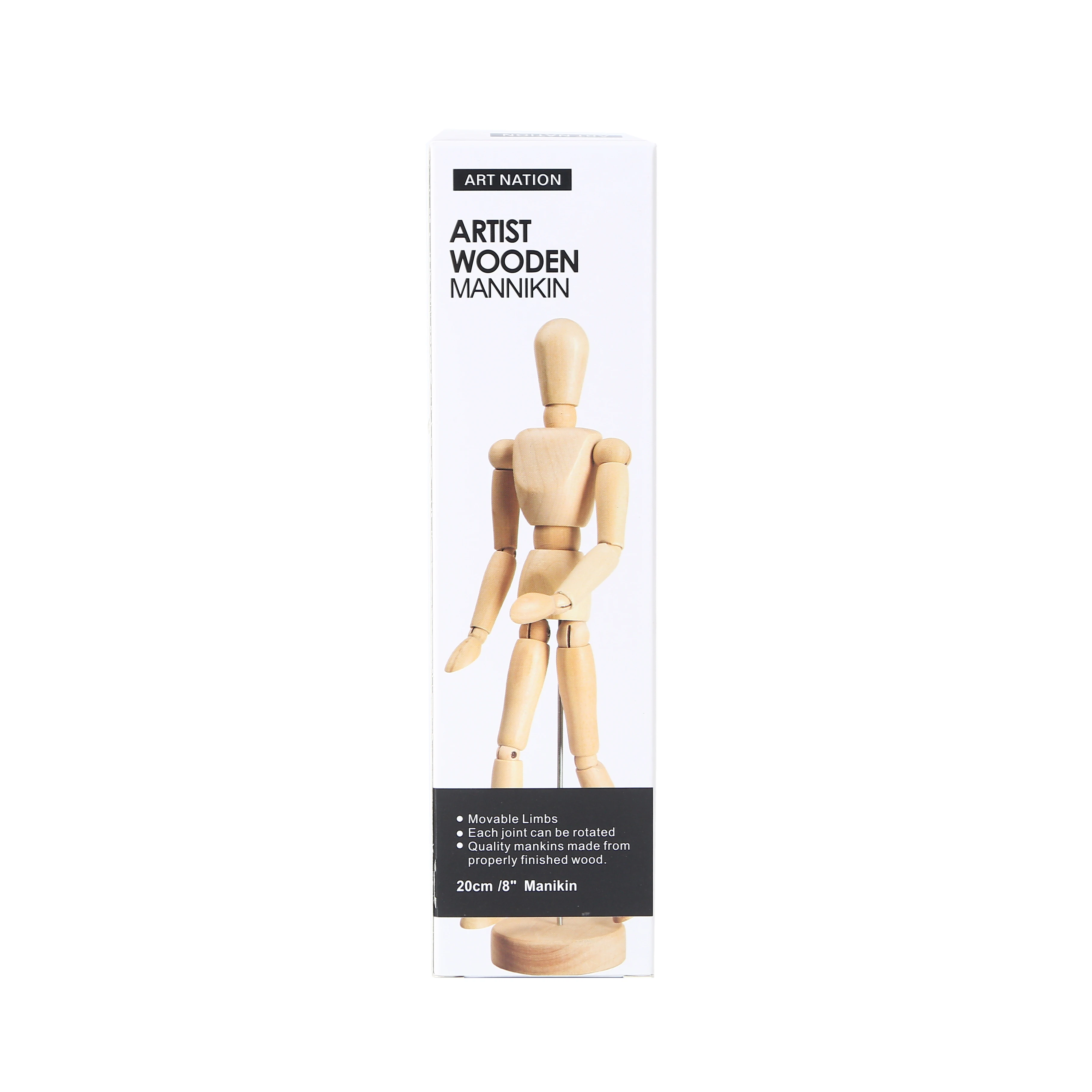 Artist Mannequin Model Moveable Wholesale sketch wooden mankin 20 30cm with Stand
