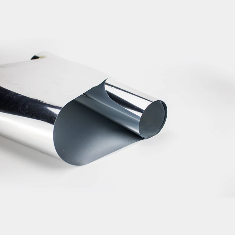 GS001 Silver Metallic Vinyl Textile Vinyl for Transferring Designs onto Clothes with TPU Film Heat Transfer Vinyl