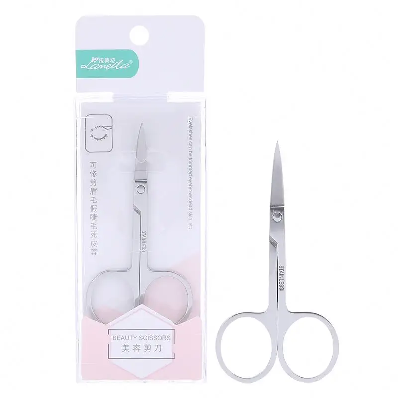 Lameila Wholesales Facial Nose Hair Remover Beauty Scissor Makeup Tool Eyebrow Scissors