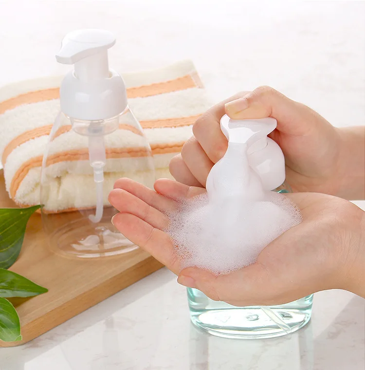 Wholesale 300ml Clear Spray Soap Foaming Foam Pump Bottle