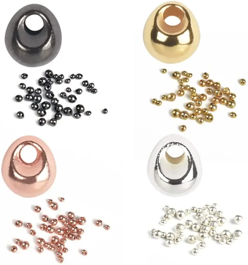 Customize Various Colors Jig Off Tungsten Beads Fly Tying Beads Fishing Tungsten Beads for Fly Fishing (B10)