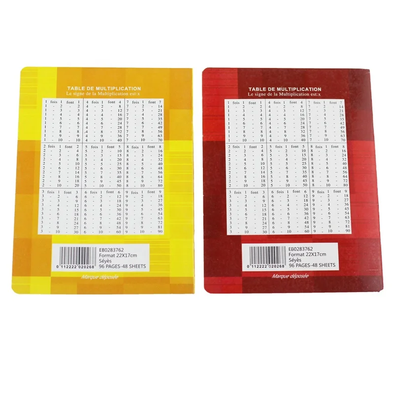 Cheap Primary School Notebooks French Line Notebook Exercise Book 96 sheets