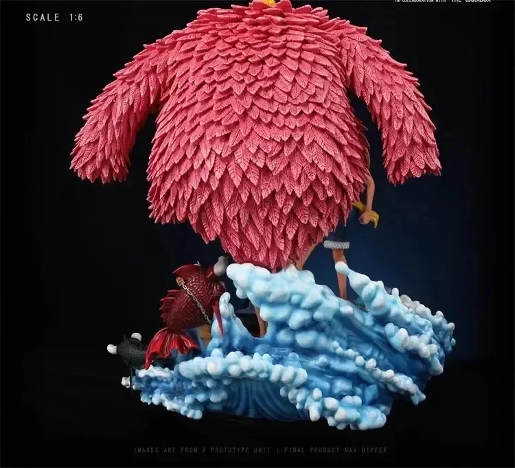 21CM Newest 1 PIECE Donquixote Doflamingo Vs Luffy GK Manga Figurine Statue Model Doll Decoration PVC Anime Figure Toy