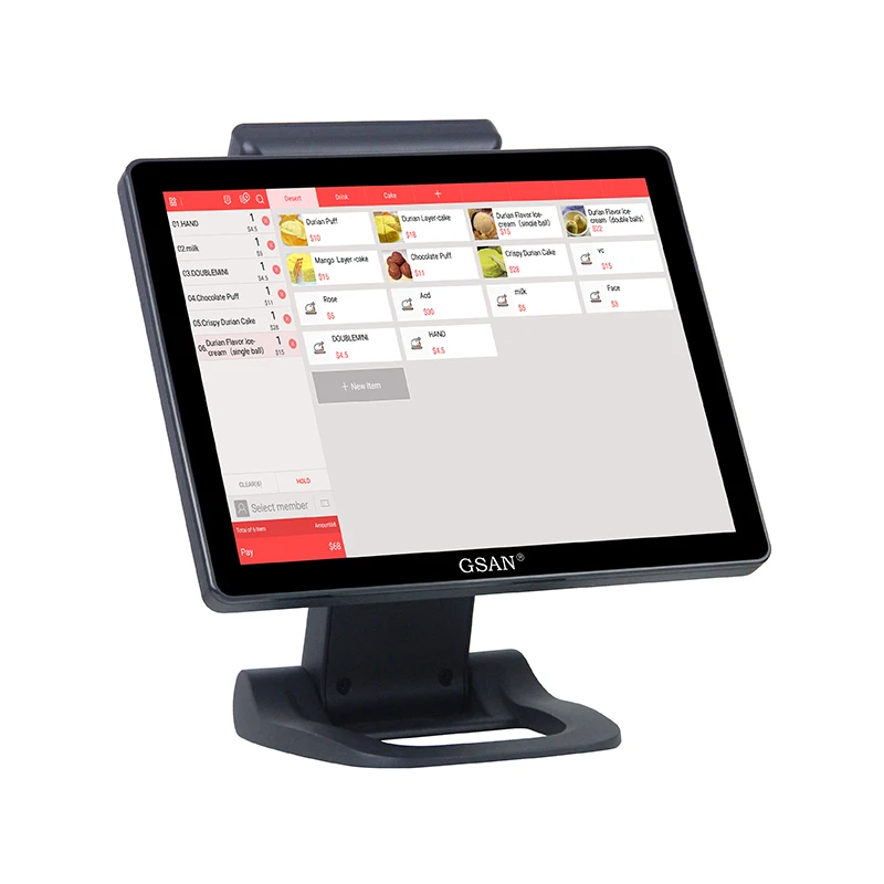 Лидер продаж Pos-система 15-дюймовая панель все в одном с сенсорным экраном Android Pos-монитор