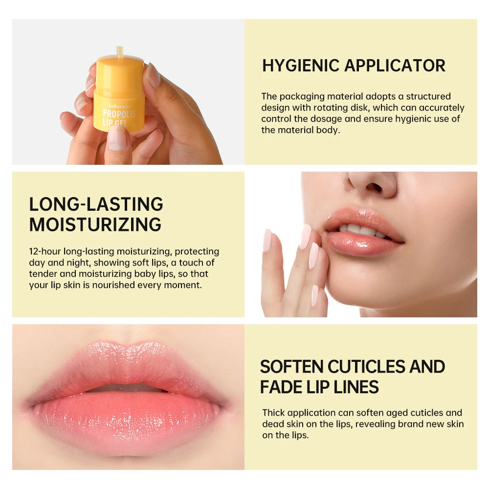 Honey Moisturizing Lip Balm Nourishes soft lip skin Daily propolis moisturizing Lip balm