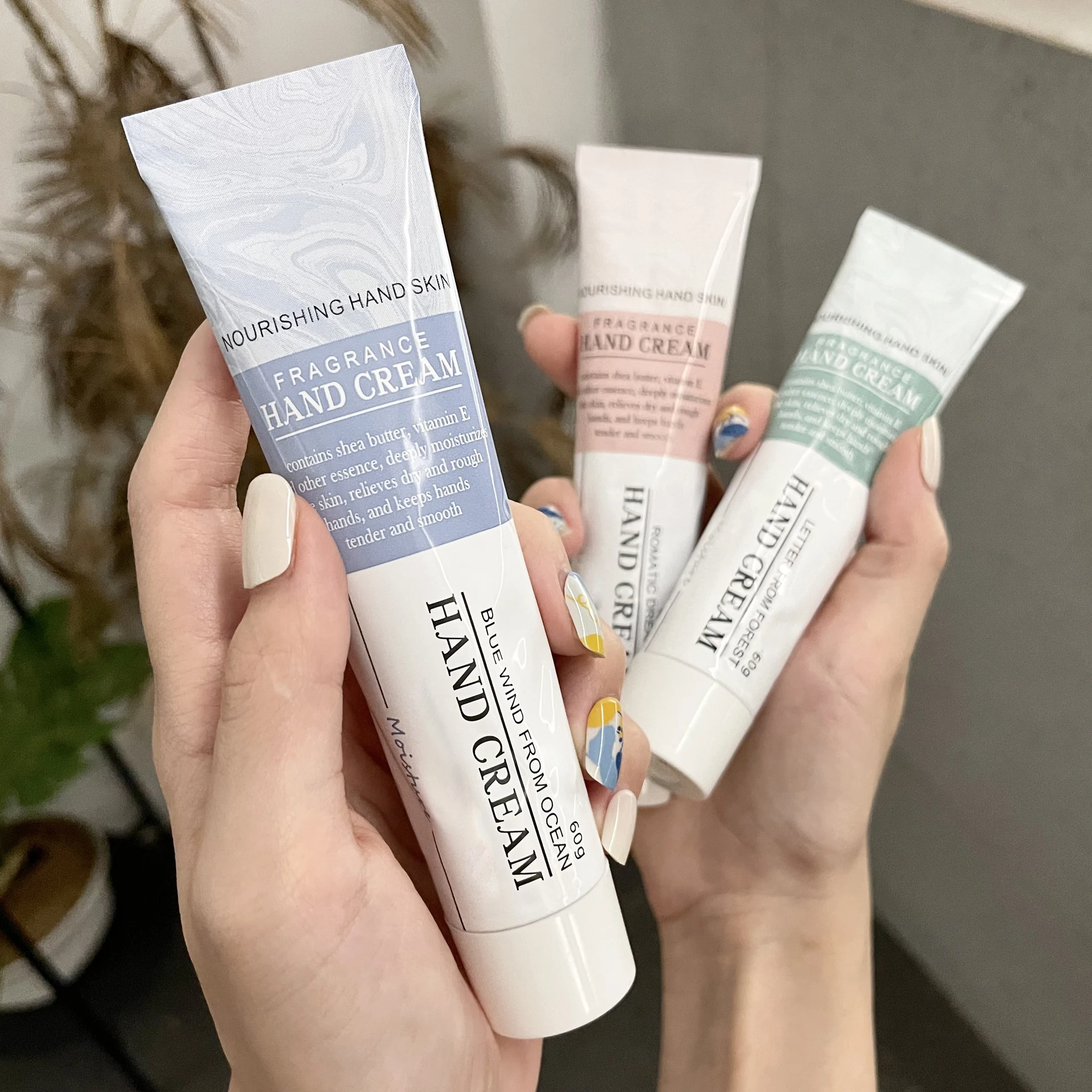 Natural Organic Plant Rose Vitamin C Mini Nourishing Anti Chapping Whitening Moisturizing Body Foot Hand Cream Lotion Gift Set