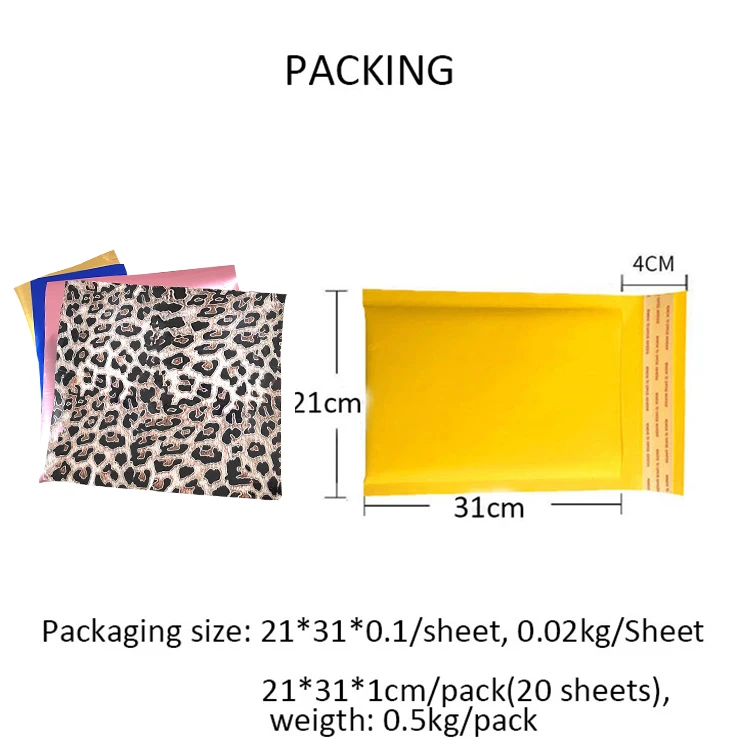 Customize High Quality Designs Flex Soft Matealic Fabric Type Heat Transfer Sheets