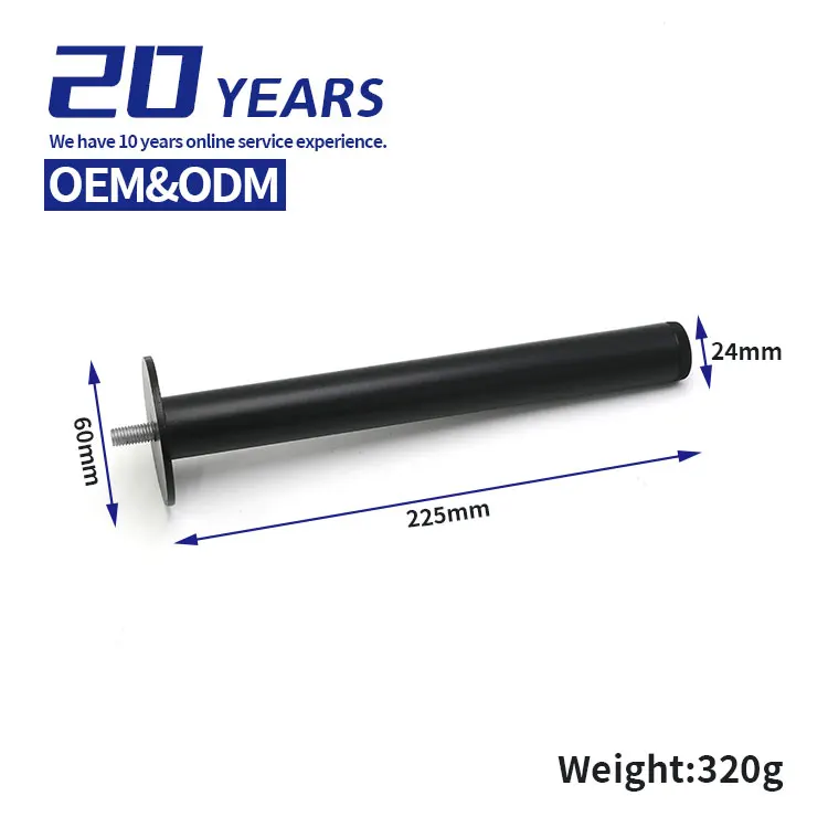 Furniture Feet Hardware Accessories Heavy-Duty Iron Metal Cabinet Sofa Legs Table Bed Cylindrical Support