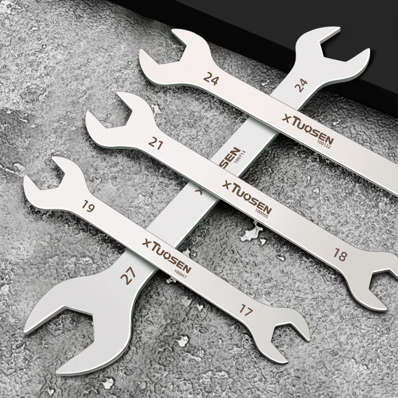 OEM Solid Dual-Purpose Torque Wrench for Automotive Repair Thin Double End Open End Tool Extended Small Repair Tool